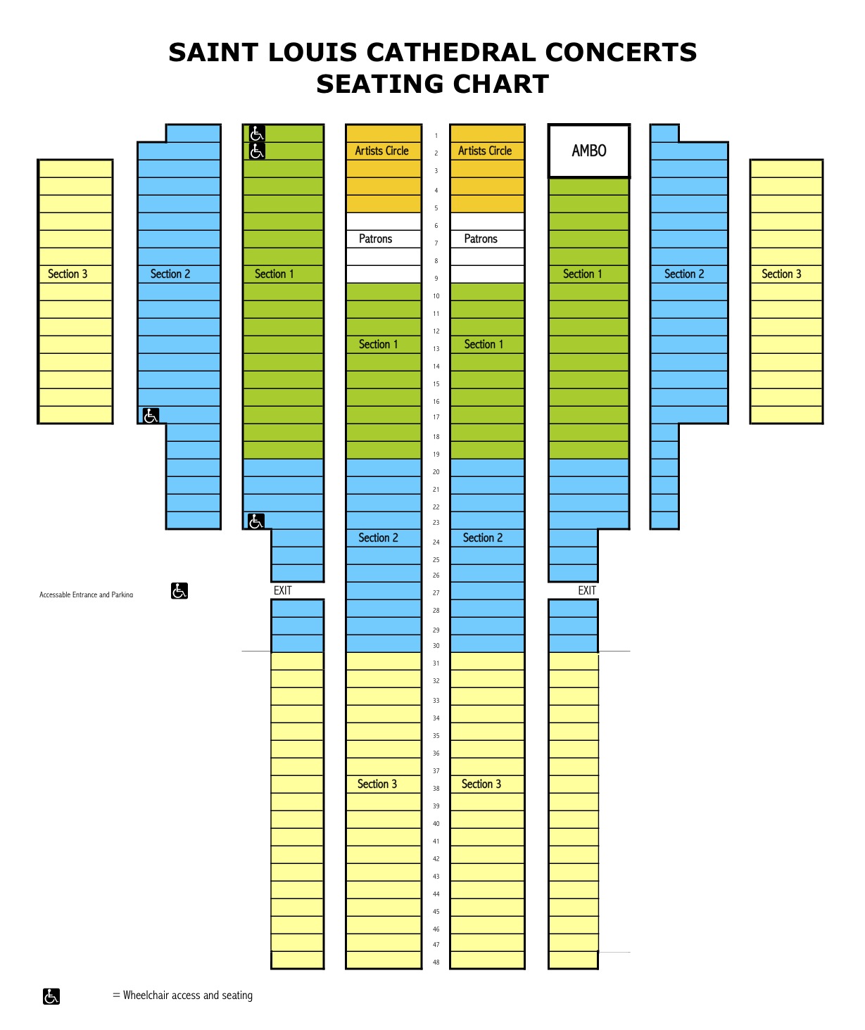 Saint Louis Seating Chart